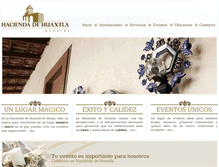 Tablet Screenshot of haciendadehuaxtla.com